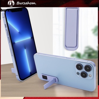 BUR_ Good Hardness Phone Mount Mini Portable Desktop Aluminum Alloy Cell Phone Holder Hands-free for Watching TV