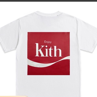 เสื้อยืดแขนสั้น พิมพ์ลาย Kith Coca cola Enjoy สําหรับผู้ชาย และผู้หญิง