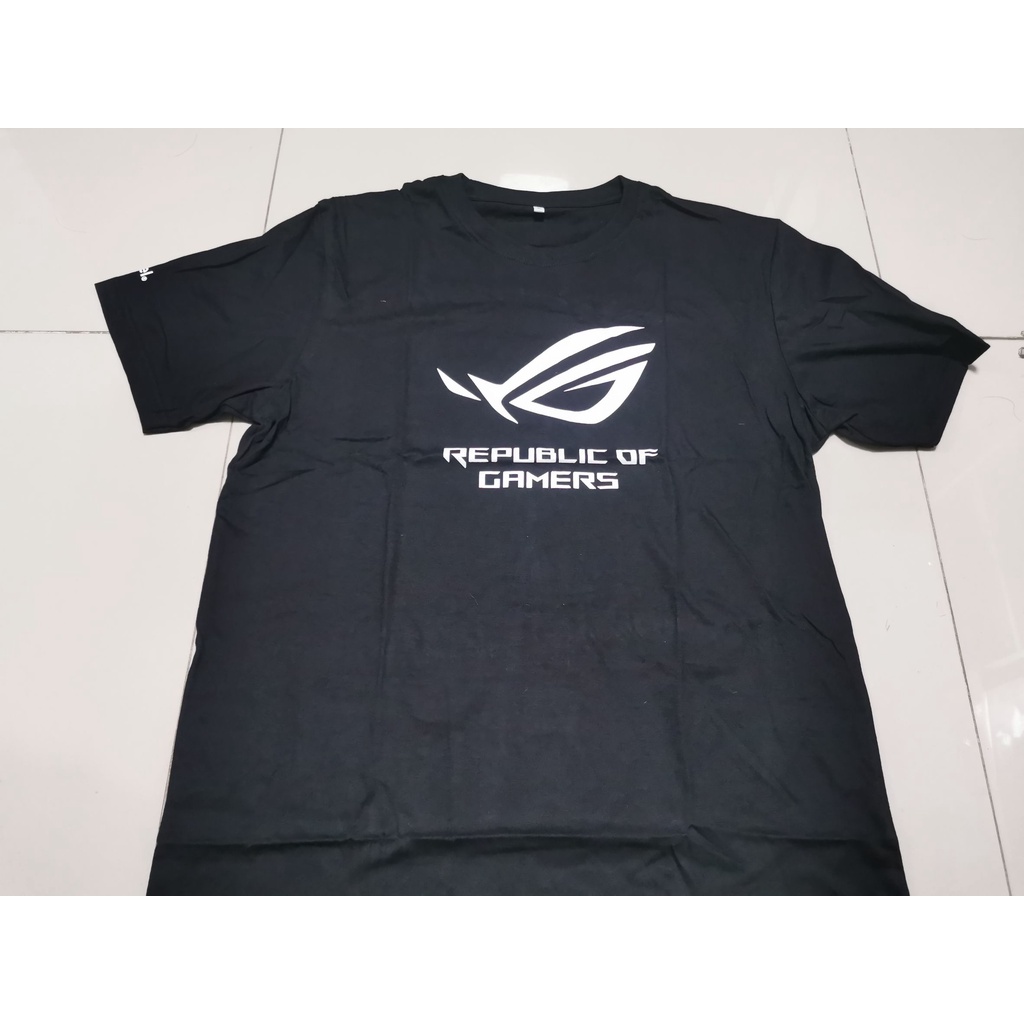 เสื้อยืด พิมพ์ลายโลโก้ Republic Of Gamers (ROG) Asus สําหรับผู้ชาย size ...