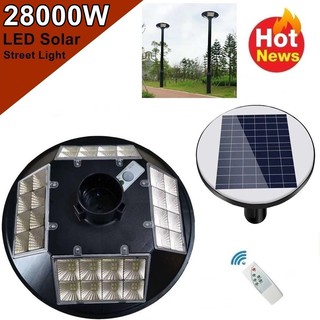 โคมไฟถนน UFO 32 ช่อง LED 20000W - 28000W  Square Light โซล่าเซล Street Light สปอร์ตไลท์ Solar Cell สปอตไลท์ แสงสีขาว