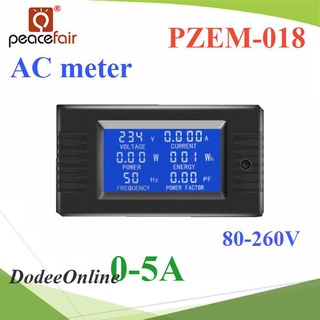 AC 5A Digital Display Power Monitor Meter Voltmeter Ammeter Frequency Current Voltage Factor Meter PZEM-018-AC-5A