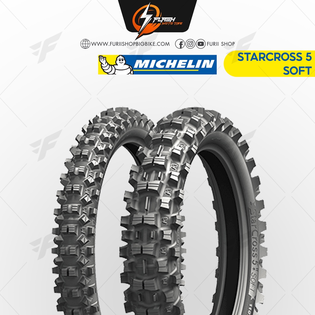 ยางมอเตอร์ไซค์บิ๊กไบค์-michelin-starcross-5-soft