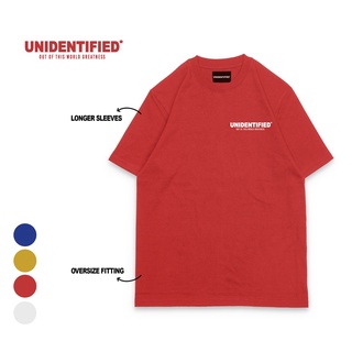 เสื้อยืดผ้าฝ้ายพิมพ์ลายขายดี ♗✟UNIDENTIFIED* Essential 