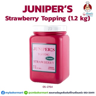สตอเบอร์รี่ ท็อปปิ้ง ตรา Juniper Strawberry Topping ขนาด 1.2 kg. (05-2764)