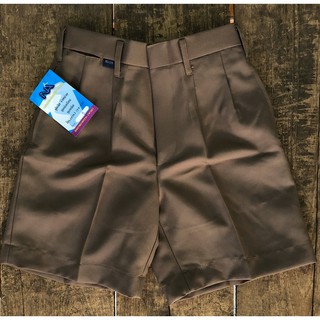 ภาพขนาดย่อของภาพหน้าปกสินค้ากางเกงนักเรียน เอว21-36 ขาสั้น สีกากี ผ้ามัน ลีวาย รีดง่าย จากร้าน evekpp บน Shopee ภาพที่ 4