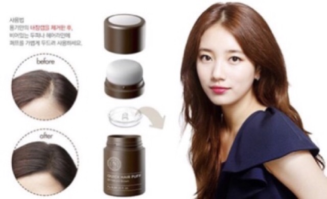 the-face-shop-quick-hair-puff-7g-02-dark-brown-สีน้ำตาลเข้ม