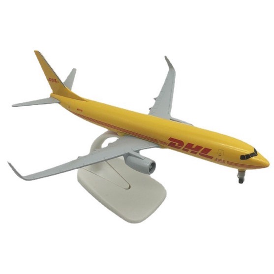 โมเดลเครื่องบิน-สินค้าส่งจากไทย-ขนาด-20cm-มีล้อ-boeing-737-air-dhl-airlines-ตั้งโชว์-ของฝาก