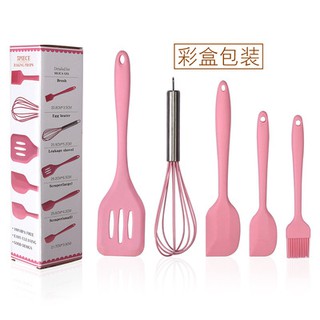 พรีออเดอร์ เซ็ตแปรงซิลิโคน5ชิ้น อุปกรณ์ทำขนม อุปกรณ์ซิลิโคน มี3สีให้เลือก