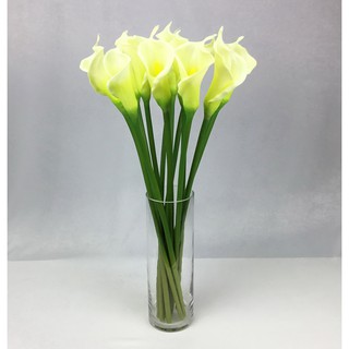 ดอกคาล่าลิลลี่ Artificial Calla lily สี Cream-green ดอกไม้ประดิษฐ์เกรดพรีเมี่ยม งานพียู