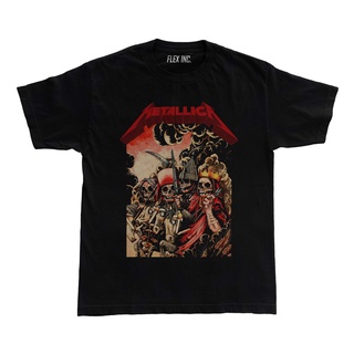 เสื้อยืด พิมพ์ลายวงเมทัลลิก้า The Four Horseman โอเวอร์ไซซ์ สไตล์วินเทจS-5XL