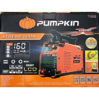 PUMPKIN เครื่องเชื่อมไฟฟ้า160A เครื่องเชื่อม -YFLV ตู้เชื่อมระบบ DIGITAL หน้าจอ LCD รหัส PTT-LCD160 17908