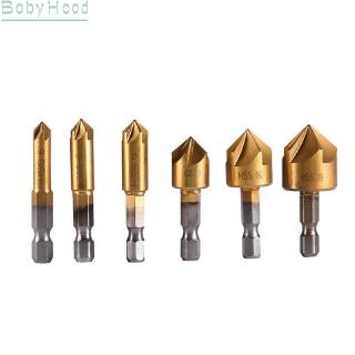 ชุดหัวสว่าน 90° hex 5 flute countersink อุปกรณ์เสริมสําหรับงานช่าง