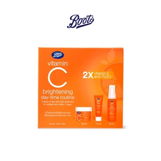 ภาพย่อรูปภาพสินค้าแรกของBOOTS VITAMIN C บู๊ทส์ วิตามิน ซี ไบรท์เทนนิ่ง อินเทนซีฟ ซีรั่ม 30 มล บู๊ทส์ วิตามิน ซี ไบรท์เทนนิ่ง อาย เจล 15 มล บู๊ทส์ วิตามิน ซี ไบรท์เทนนิ่ง มอยส์เจอร์ไรซิ่ง ครีม 50 มล ปรนนิบัติผิวระหว่างวัน ด้วย 2x vitamin C