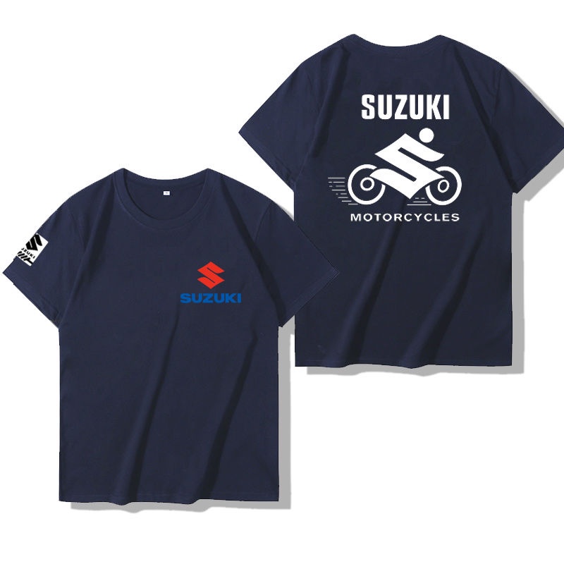 ขายดีsuzuki-samurai-hayabusa-รถจักรยานยนต์แขนสั้นเสื้อยืดผู้ชายและผู้หญิงคนรักจักรยาน-heavy-รถจักรยานยนต์ผ้าฝ้ายครึ่ง-s