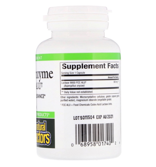 lactase-enzyme-เอนไซม์ย่อยนม-9000-fcc-60-capsules