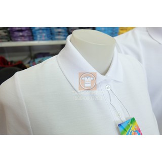 ภาพขนาดย่อของภาพหน้าปกสินค้าเสื้อโปโล ผ้า TC ใส่สบาย ไม่ร้อน Logcabin ขาว จากร้าน taragarment บน Shopee