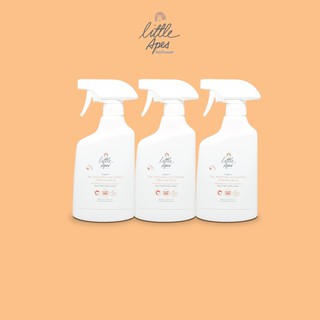 สเปรย์ทำความสะอาดของเล่น Litte Apes-Organic Toy, Accessory and Surface Cleaning Spray 500 ml.( 3 ขวด)