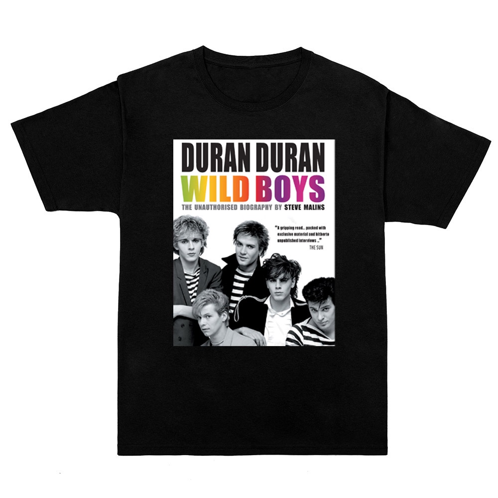 เสื้อยืดสีขาวผู้หญิง-ผู้ชายเสื้อยืดแขนสั้น-uk-คลื่นลูกใหม่-duran-duran-band-พิมพ์เสื้อยืดลําลองฤด