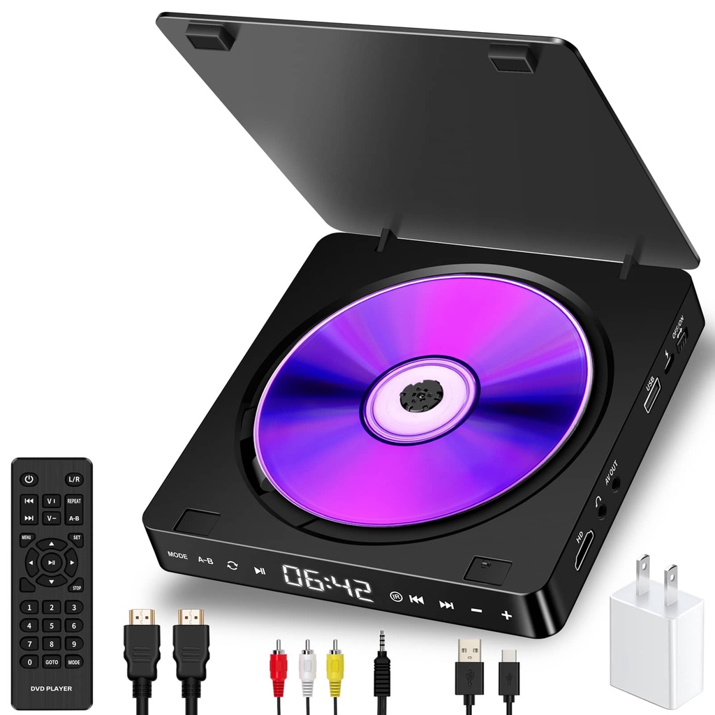 เครื่องเล่นซีดี-1080p-เครื่องเล่นวิดีโอ-dvd-vcd-hd-ลําโพงสเตอริโอ-hi-fi-แบบพกพา-อเนกประสงค์