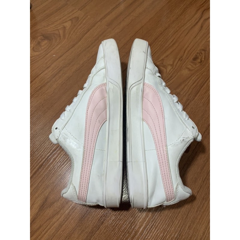 PUMA SMASH VULC white pink รองเท้าพูม่า แบรนด์แท้มือสอง | Shopee Thailand