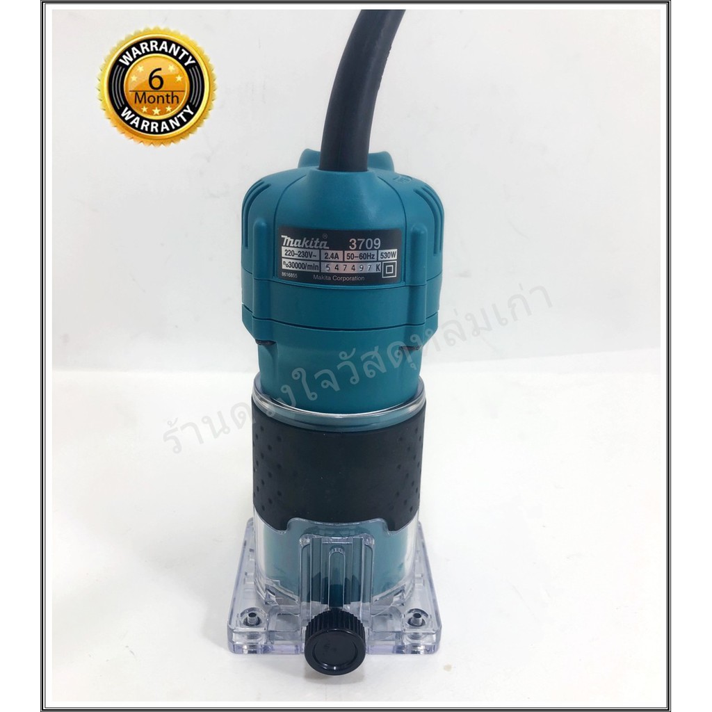 makita-ทริมเมอร์-เครื่องตกแต่งแกะสลักไม้-6-มม-แถมเร้าท์เตอร์-ยี่ห้อ-makita-รุ่น-3709