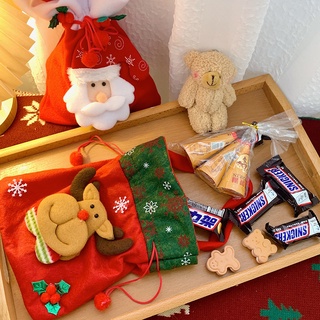 🎄ส่งจากไทย✨ กระเป๋า กระเป๋าคริตมาสต์ ซานต้า กวางเรนเดียร์ กระเป๋าปีใหม่ กระเป๋าถือ กระเป๋าใส่ขนม กระเป๋าของขวัญ ถุงขนม