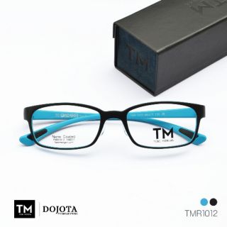 กรอบแว่นตาทรงเล็ก Toni Morgan รุ่น TMR1012  สีดำ / ฟ้า น้ำหนักเบา ยืดหยุ่นได้