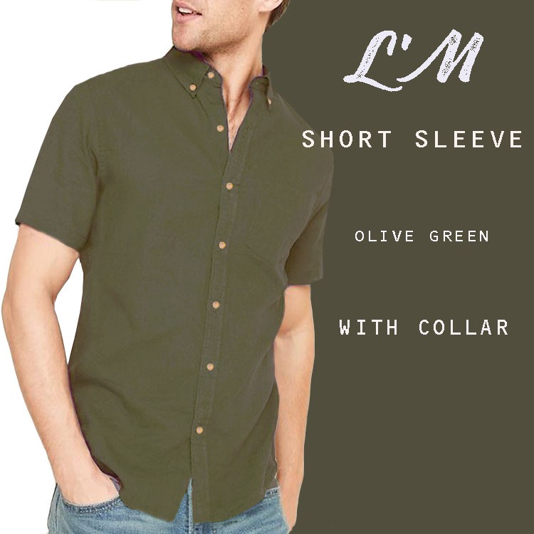 ภาพหน้าปกสินค้าแขนสั้น 11 สี  เกาหลีฝุดๆ เสื้อเชิ้ตผู้ชาย เสื้อเชิ้ตคอปก แขนสั้น L'M men's style จากร้าน lm.official บน Shopee