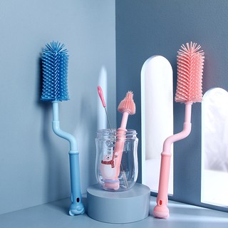 เช็ครีวิวสินค้าแปรงล้างขวดนม ซิลิโคน Silicone Bottle Cleaner Brush Set