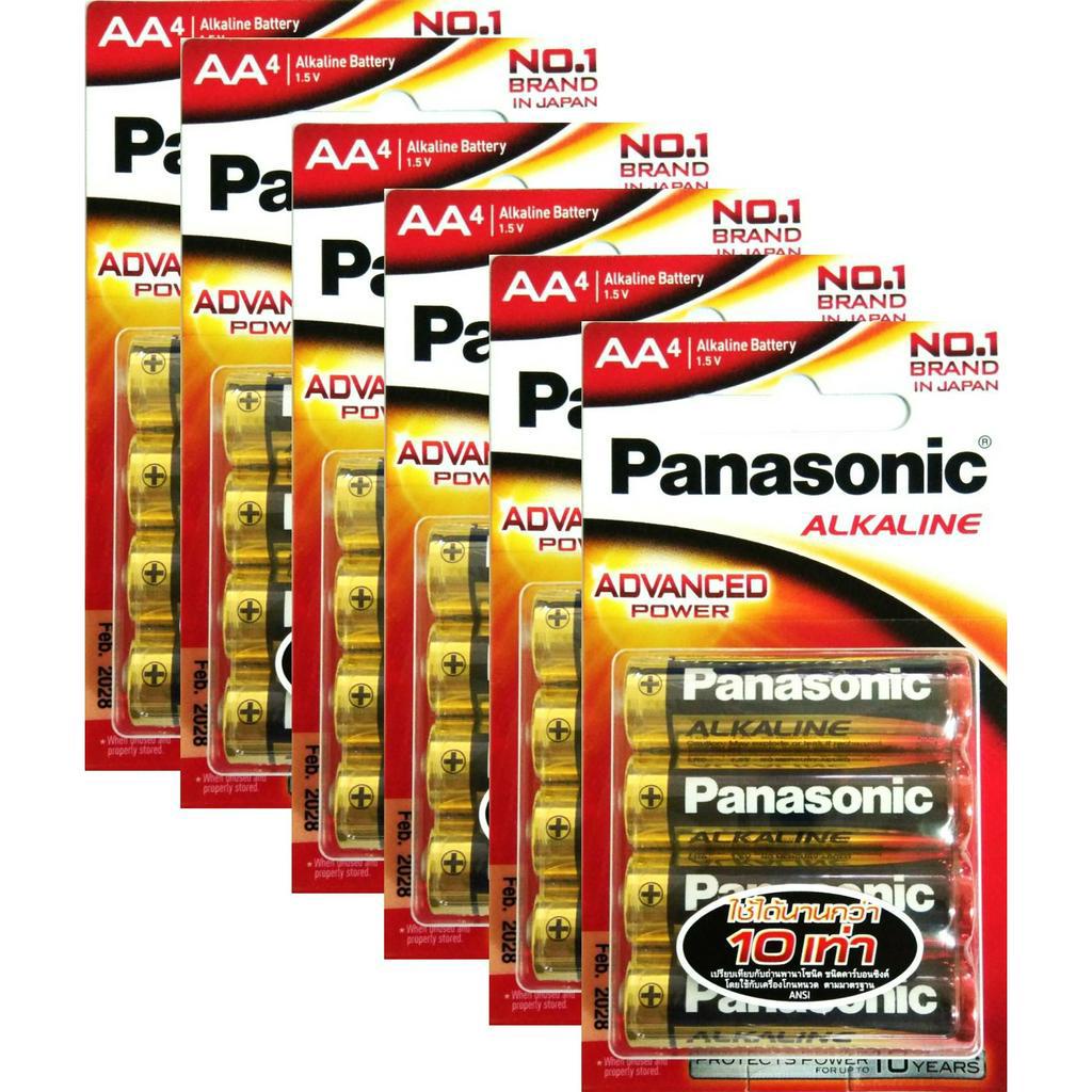 ถ่าน พานาโซนิก 6 แพ็ค PANASONIC Evolta Alkaline AA 4 Bars (6 Packs ...