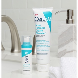 พร้อมส่ง!!! CeraVe Resurfacing Retinol Serum Duo with Acne Foaming Cleanser