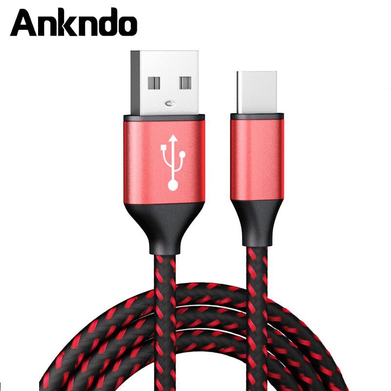 ภาพหน้าปกสินค้าAnkndo สายชาร์จ USB 3A USB C สายซิงค์ข้อมูลสําหรับ Samsung Xiaomi Android จากร้าน ankndo.th บน Shopee