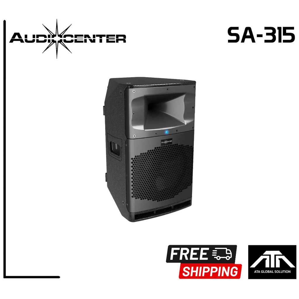 ราคาต่อ-1-ตู้-audiocenter-sa-315-ตู้ลำโพงแอคทีฟฟูลเรนจ์-ขนาด-15-นิ้ว-สีดำ-ตู้ลำโพง-15-นิ้ว-audiocenter-sa315