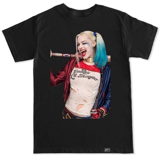 GILDAN เสื้อยืด ผ้าฝ้าย 100% พิมพ์ลาย Joker Suicide Squad Harley Quinn พลัสไซซ์ สําหรับผู้ชาย