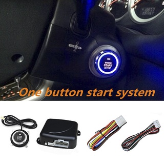 12V Push Button Car Engine Start Stop System Kit For Auto Keyless Entry Alarm