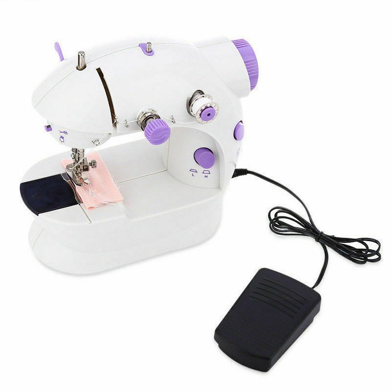 ภาพสินค้าจักรเย็บผ้า ไฟฟ้า มินิ ขนาดพกพา Mini Sewing Machine จักรเย็บผ้าขนาดเล็ก พกพาสะดวก (สีม่วง) 234771/A2230 จากร้าน newstar2018 บน Shopee ภาพที่ 2