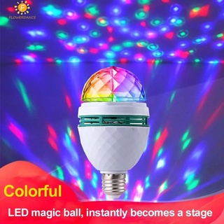 อัตโนมัติหมุนไฟปาร์ตี้ RGB คริสตัลเมจิกบอลไฟดิสโก้เวทีผลโคมไฟบรรยากาศโคมไฟโปรเจ็คเตอร์ LED เหมาะสำหรับบาร์เวทีปาร์ตี้โรงแรมคอนเสิร์ต flowerdance