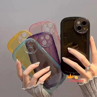 เคสโทรศัพท์มือถือแบบนิ่ม ใส กันรอยกล้อง สีแคนดี้ สําหรับ Realme 10 9 Pro Plus 10 Pro+ 8 Pro 4G 9i 5G