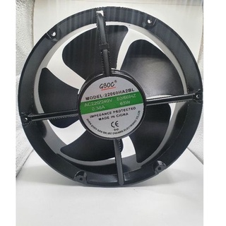 พัดลมกลม   model 22060HA2BL AC220V/240v  50/60hz 0.36A 65w ขนาด 22cm หนา60cm