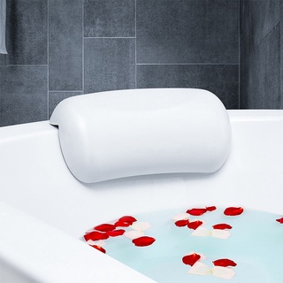 【บลูไดมอนด์】SPA Bath Pillow Non-slip  Bathtub Headrest Soft Waterproof Bath Pillows with Suction Cups Easy To Clean Bath