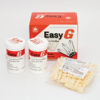 สินค้า EASY G BLOOD GLUCOSE MONITORING SYSTEM แผ่นตรวจสำหรับเครื่องวัดระดับน้ำตาลในเลือด อีซี่ จี