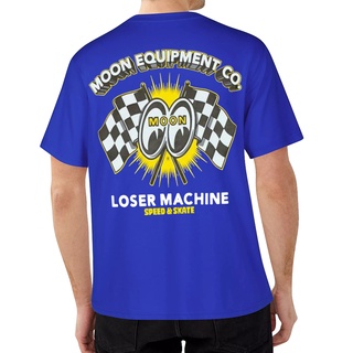 เสื้อยืดลายกราฟฟิก Mooneyes Loser Machine สีดํา MiWk