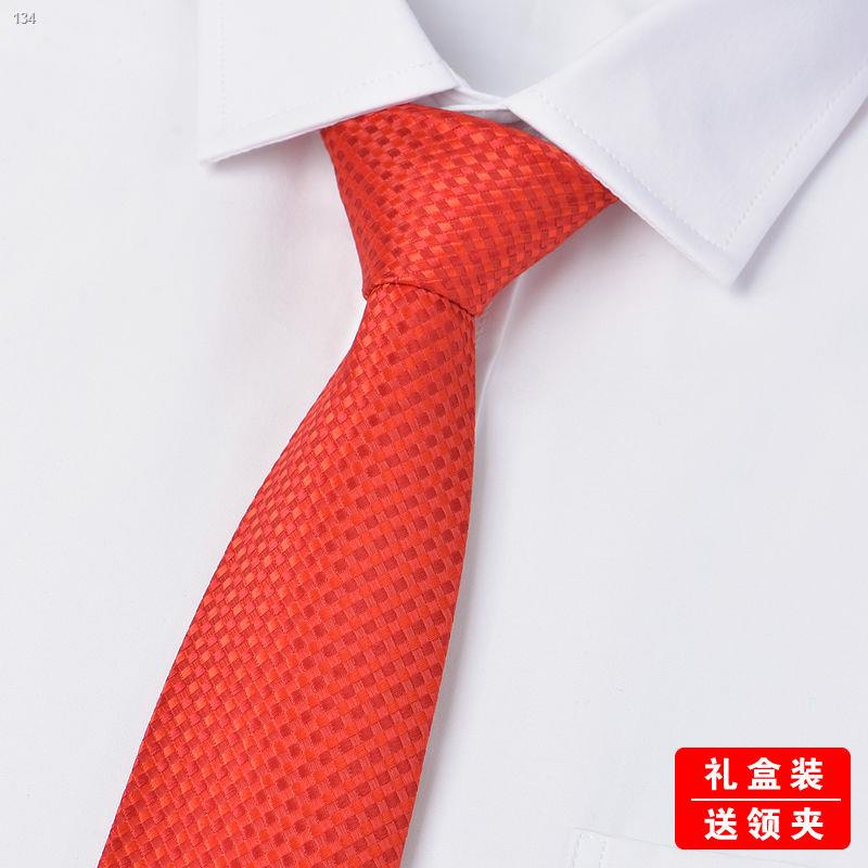 ผ้าซาติน-เน็คไท-เน็คไท-ชุดสูทธุรกิจของบุรุษและสตรี-ไปทำงาน-งานแต่งงาน-เจ้าบ่าว-สีแดง-เทรนด์นักเรียนเกาหลี-สีดำ-กล่องใส่ม