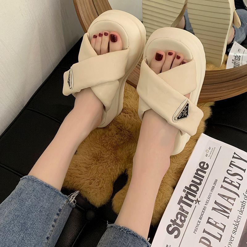 รองเท้าแตะแฟชั่น-รองเท้าส้นตึก-รุ่นเกาหลีมาใหม่-size35-40