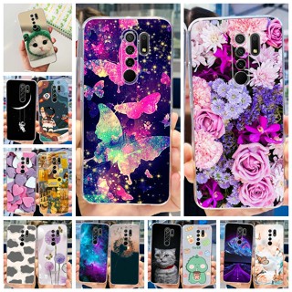 เคสโทรศัพท์มือถือ กันกระแทก ลายดอกไม้ ผีเสื้อ สําหรับ Xiaomi Redmi 9 Xiaomi Redmi 9 Prime Redmi9 6.53 นิ้ว