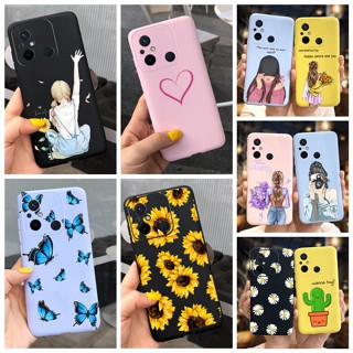 เคสโทรศัพท์มือถือ แบบนิ่ม ลายดอกทานตะวัน สําหรับ Xiaomi Redmi 12C 11A 2023 Poco C55 6.71 นิ้ว