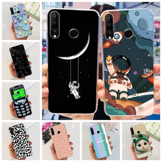 เคสซิลิโคนนิ่ม ลายการ์ตูนนักบินอวกาศ สําหรับ Huawei P30 Lite Nova 4E Huawei P30Lite MAR-LX2 Capinha