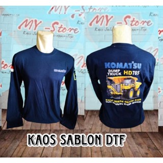 เสื้อยืดแขนยาว Hd785 Our Komatsu Truck Dump Is Not Rich Miniing Car สําหรับผู้ชาย