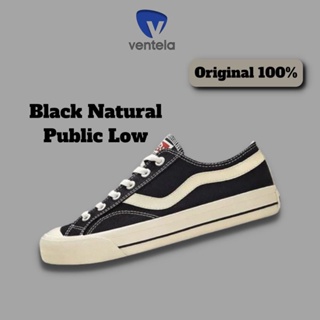 Vantel public รองเท้านักเรียน ธรรมชาติ สีดํา รับประกัน 100%