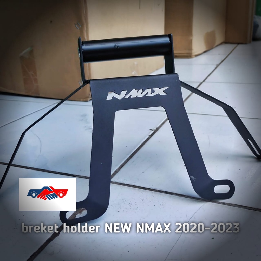 ขาตั้ง-2-ชิ้น-และที่วาง-hp-new-nmax-2020-2023-oem-สีดํา